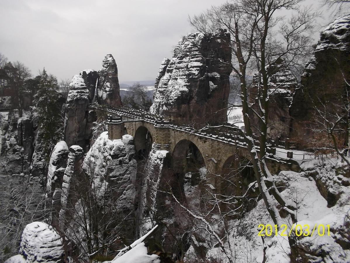 Ferienwohnung Zum Lilienstein Bad Schandau Kültér fotó